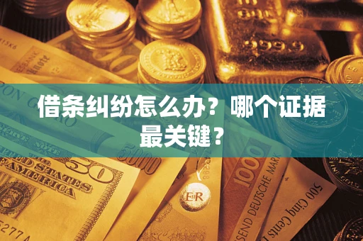 北京借条纠纷怎么办?哪个证据最关键? 北京借条纠纷怎么办?哪个证据最关键?